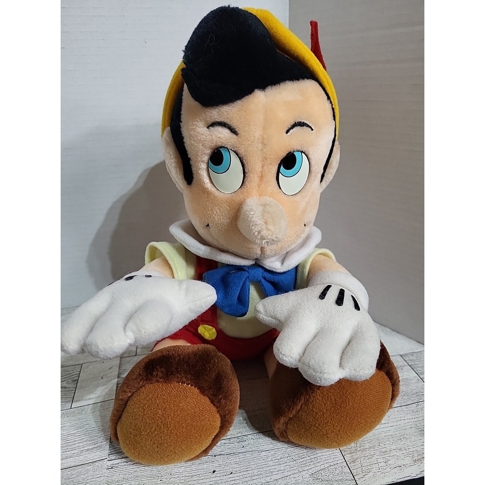 Vintage Disney Pinocchio Plush Toy Disneyland Walt Disney World‎ 10 Inch Korea